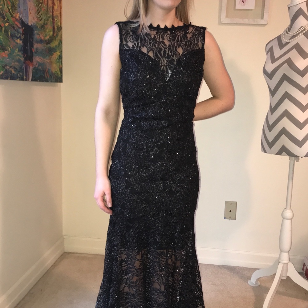 Black lace dress